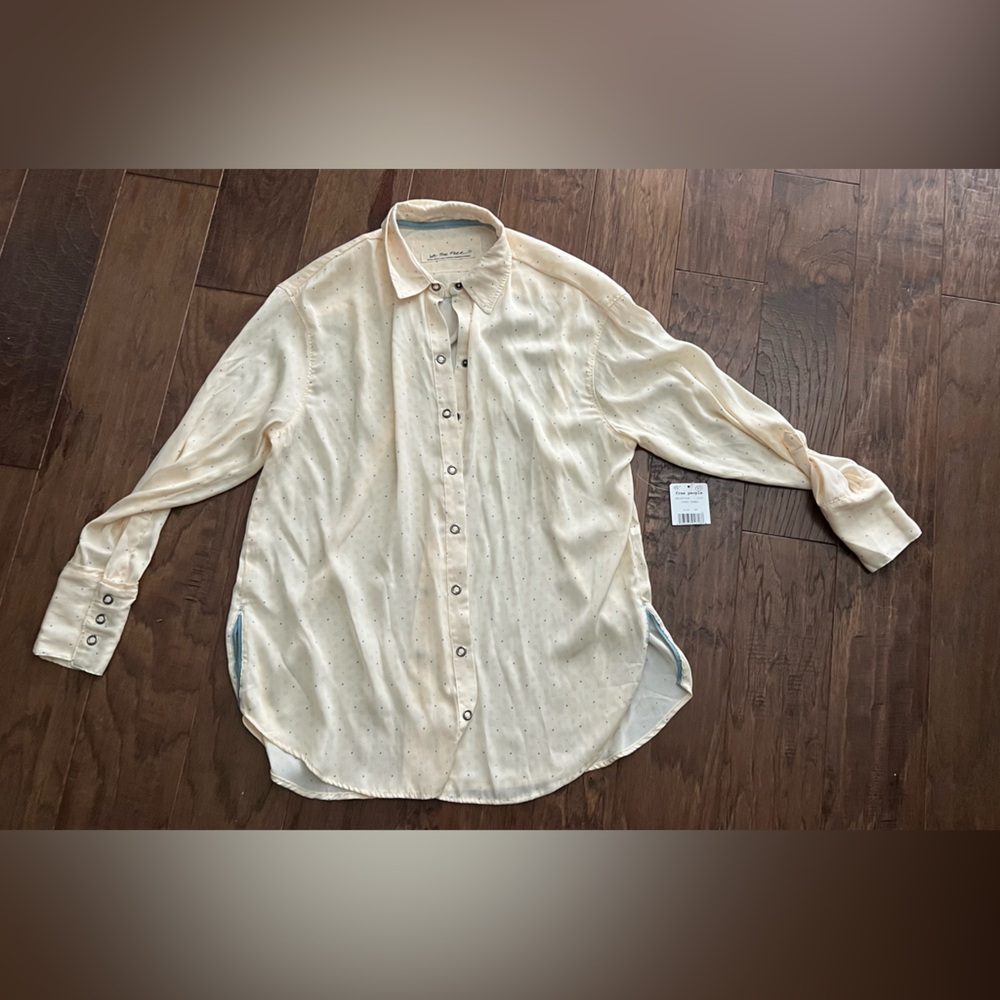 Free People button up shirt.